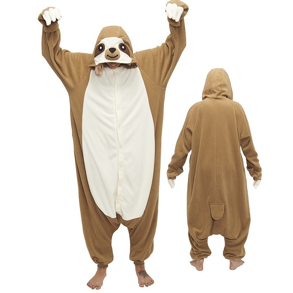 Adult Sloth Onsie Pajama - Halloween Costume